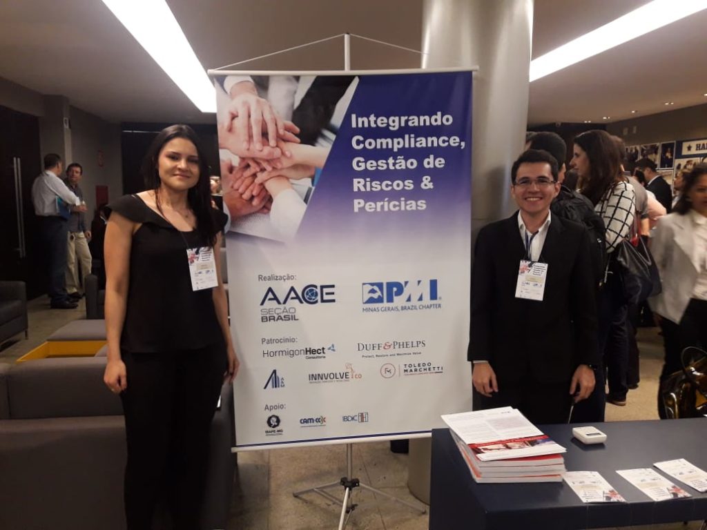 Equipe Saletto os engenheiros Josiel Gomes e Brenda de Paula.